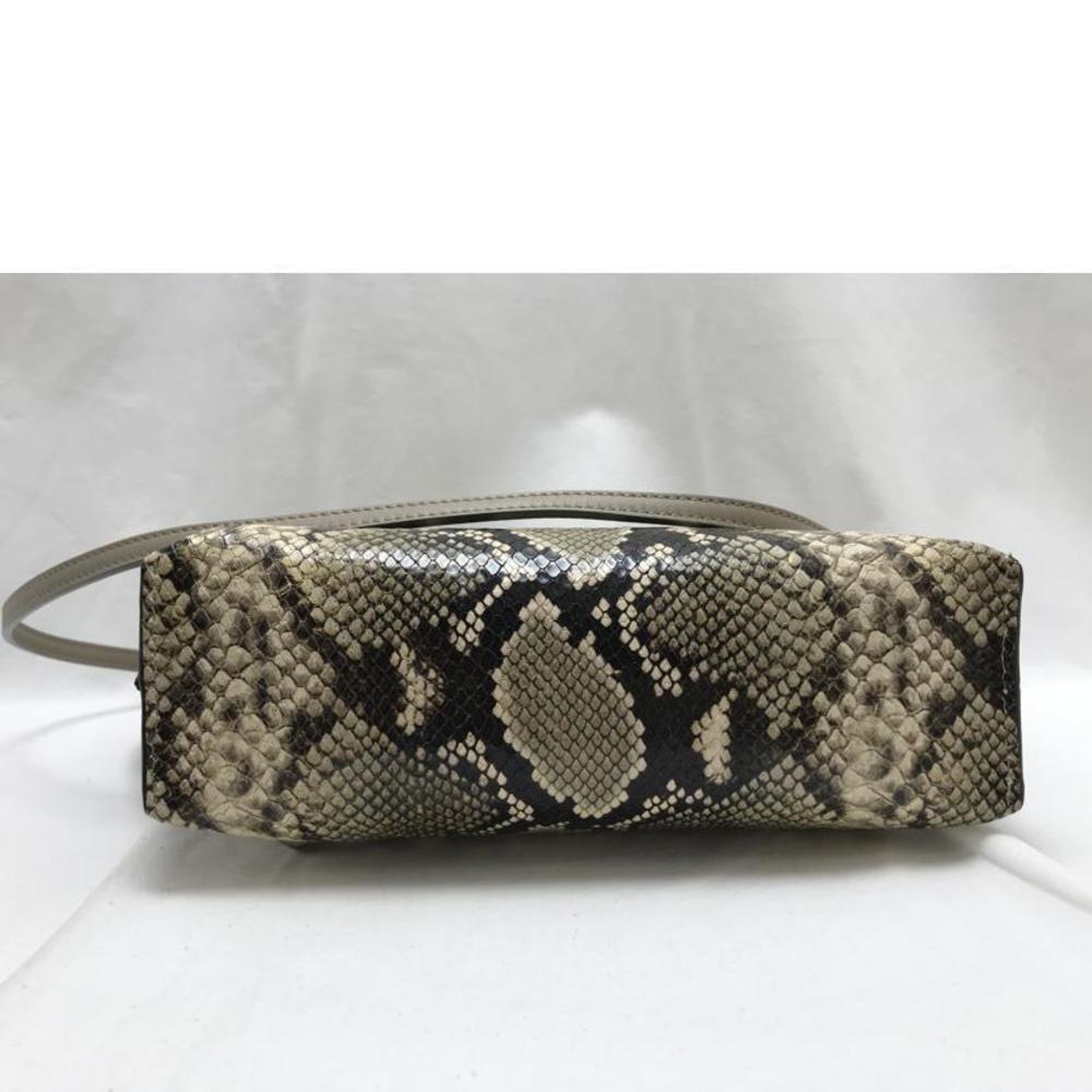 J&M Davidson Bateau Embossed Python Bag - Picture 3 of 6